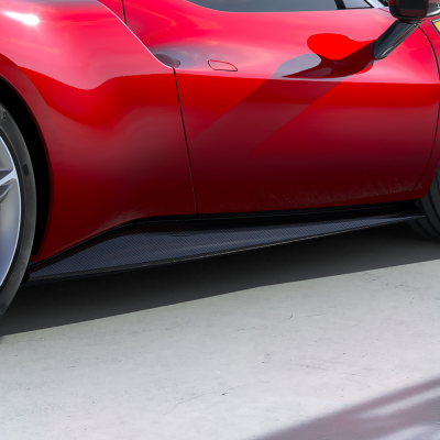 Ferrari 296 Carbon Fiber Under-Door Kit