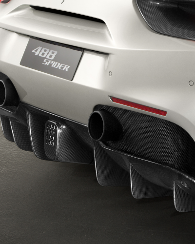 Ferrari 488 Carbon Fiber Rear Fog Light Bezel