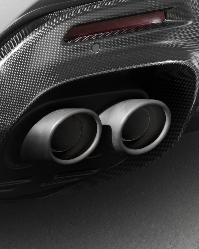Ferrari Purosangue Titanium Tailpipes